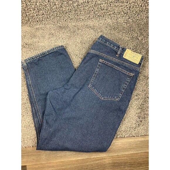 Red Head Flannel  Lined Jeans Dark Blue Color Size 44x30 - Picture 1 of 11